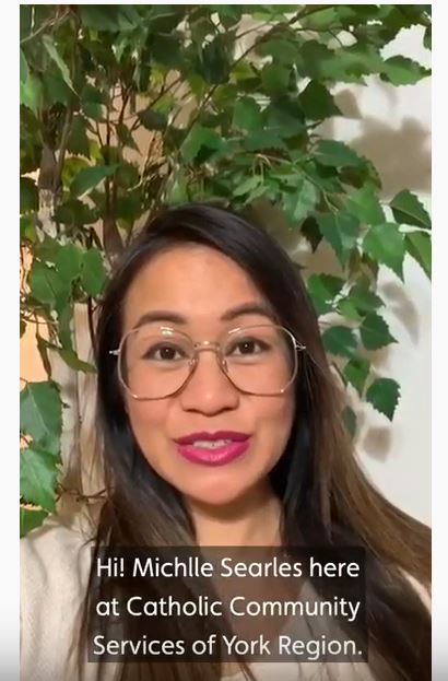 Message from Michelle Searles, Clinical Supervisor of Catholic Community Services of York Region  video